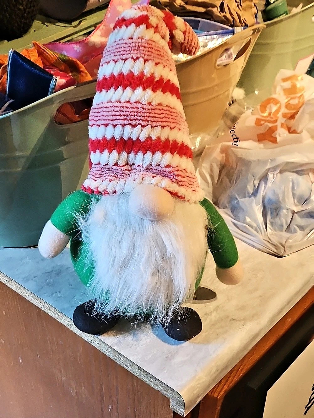 Holiday Gnome Decor in Red & Green